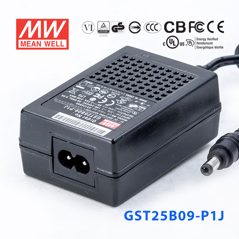 GST25B09-P1J GST25B09-P1J 23W 9V2.55A高效能低空载损耗绿色节能桌上型适配器