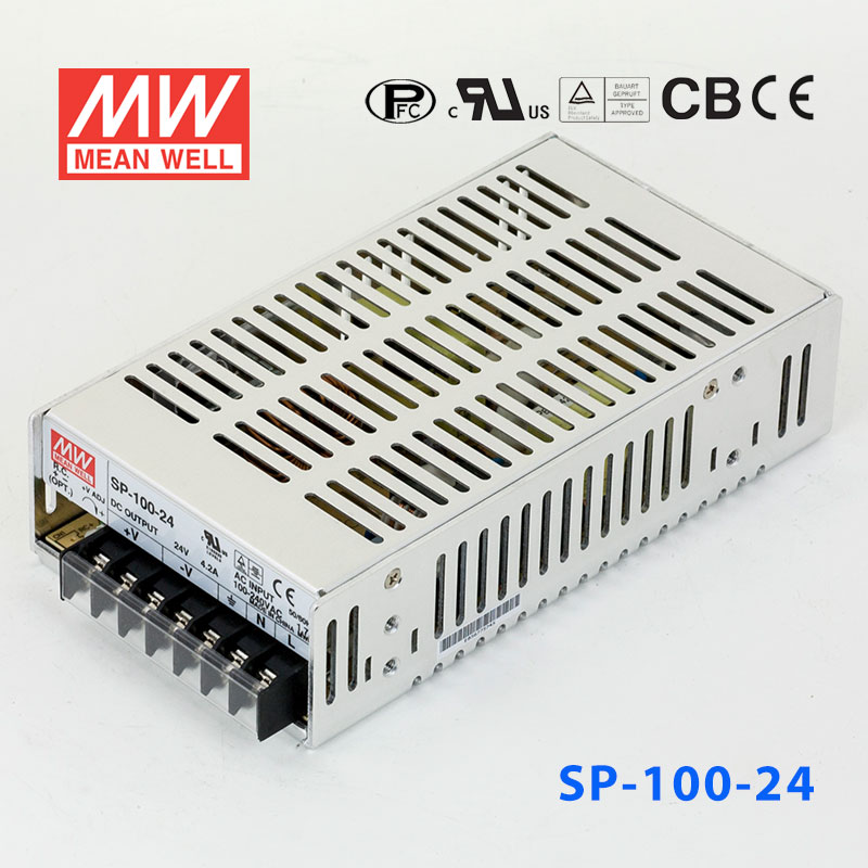 SP-100-24 SP-100-24 100W 24V4.2A 单路输出带PFC功能明纬开关电源