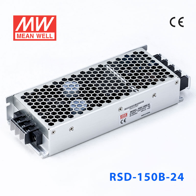 RSD-150B-24 RSD-150B-24 150W 14.4~33.6V 输入 24V 6.3A 输出铁道专用明纬DC-DC转换电源
