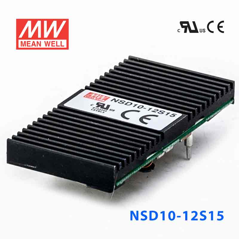NSD10-12S15 NSD10-12S15 10W 9.8~36V 输入 15V 稳压输出板上安装型明纬DC-DC变换电源