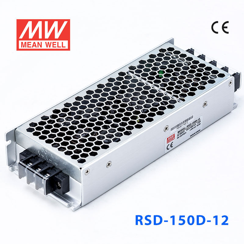 RSD-150D-12 RSD-150D-12 150W 57.6~154V 输入 12V 12.5A 输出铁道专用明纬DC-DC转换电源