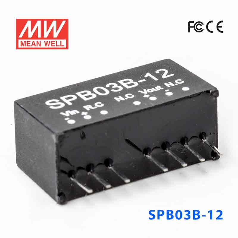 SPB03B-12 SPB03B-12 3W 18~36V 输入 12V 稳压单路输出明纬DC-DC转换模块电源