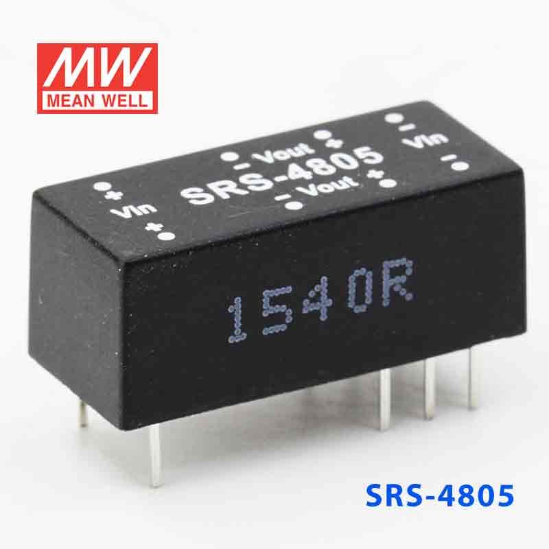 SRS-4805 SRS-4805 0.5W 48V-5V 稳压单组输出明纬DC-DC转换模块电源