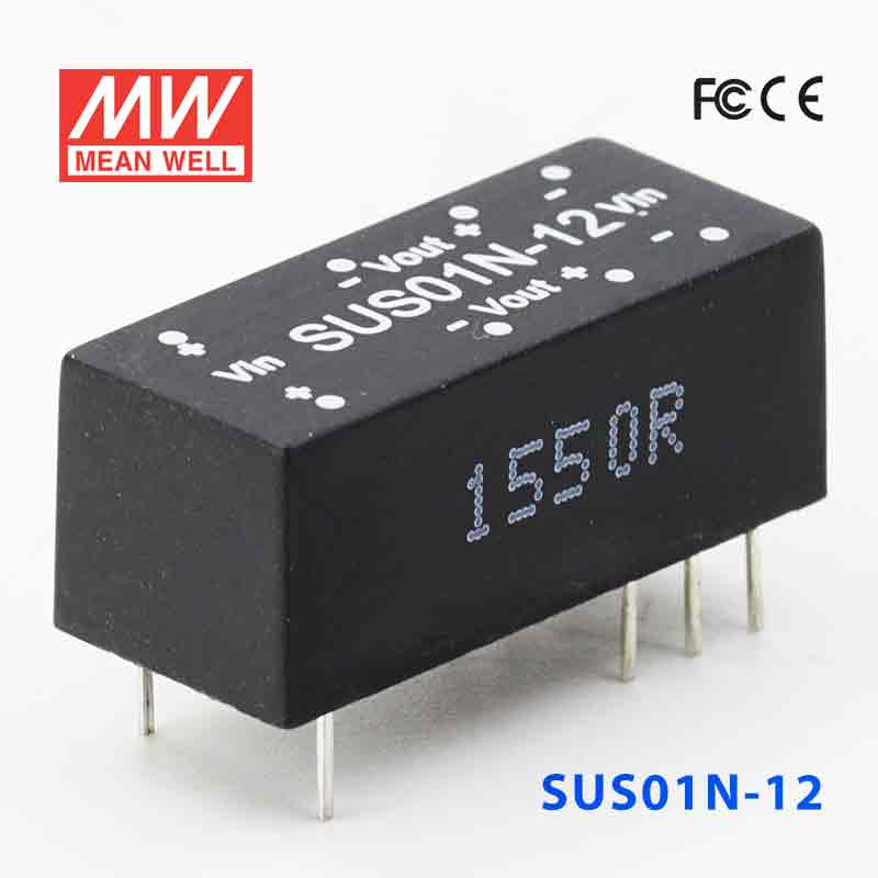 SUS01N-12 SUS01N-12 1W 24V-12V 非稳压单组输出明纬DC-DC转换模块电源