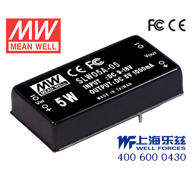 SLW05C-15 SLW05C-15 5W 36~72V 输入 15V 稳压单路输出明纬DC-DC转换模块电源