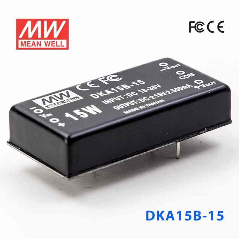 DKA15B-15 DKA15B-15 15W 18~36V 输入 ±15V 稳压双路输出明纬DC-DC转换模块电源