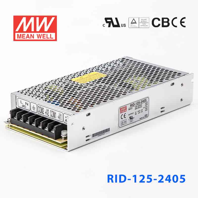 RID-125-2405 RID-125-2405台湾明纬5V24V隔离双路电源125W直流24V4.6A+5V3A