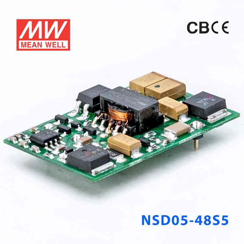 NSD05-48S5 NSD05-48S5 5W 18~72V 输入 5V 稳压输出板上安装型明纬DC-DC变换电源