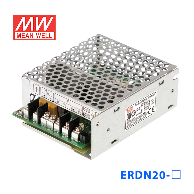 ERDN20-48 ERDN20-48台湾明纬48V36~60Vdc20A左右支持N+1和1+1机壳冗余模块