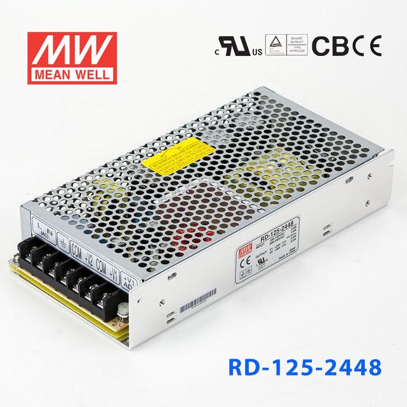 RD-125-2448 RD-125-2448 台湾明纬24V48V开关电源125W直流稳压24V2A+48V2A