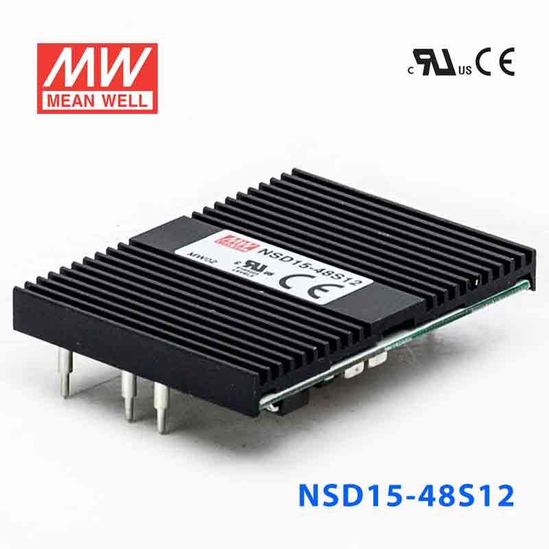 NSD15-48S12 NSD15-48S12 5W 18~72V 输入 12V 稳压输出板上安装型明纬DC-DC变换电源