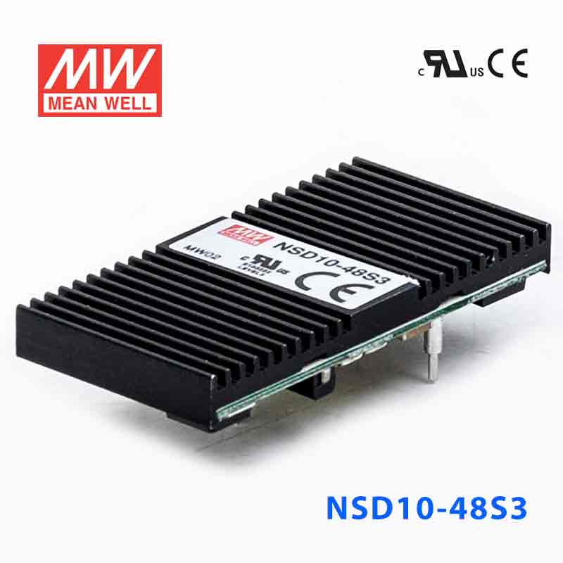 NSD10-48S3 NSD10-48S3 10W 22~72V 输入 3.3V 稳压输出板上安装型明纬DC-DC变换电源