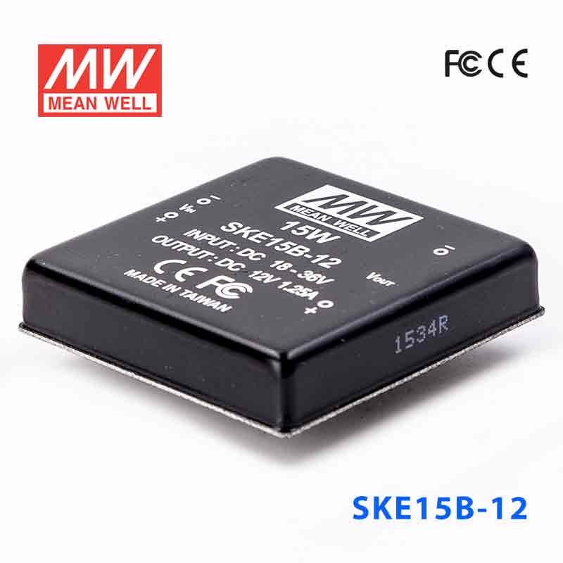 SKE15B-12 SKE15B-12 15W 18~36V 输入 12V 单路输出明纬DC-DC转换模块电源