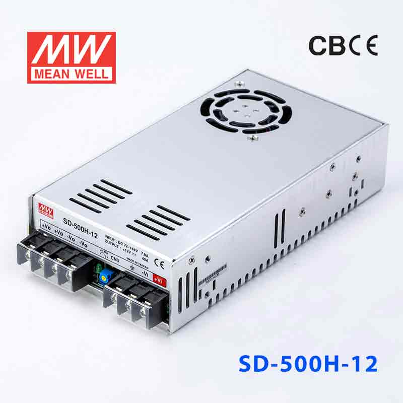 SD-500H-12 SD-500H-12 500W 72~144V 输入 12V 40A 输出有外壳明纬DC-DC转换电源