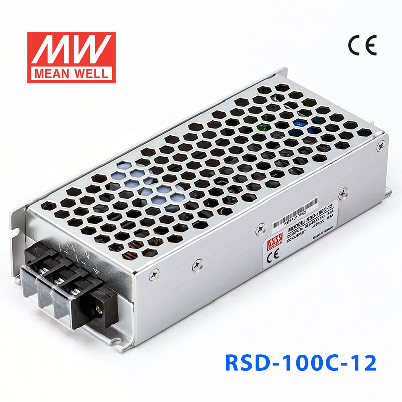 RSD-100C-12 RSD-100C-12 100W 28.8~67.2V 输入 12V 8.5A 输出铁道专用明纬DC-DC转换电源
